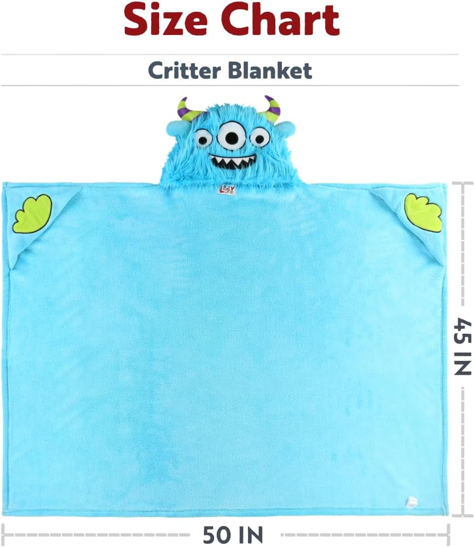 Wearable Hooded Blanket for Kids, Animal Hooded Blanket (Bear)