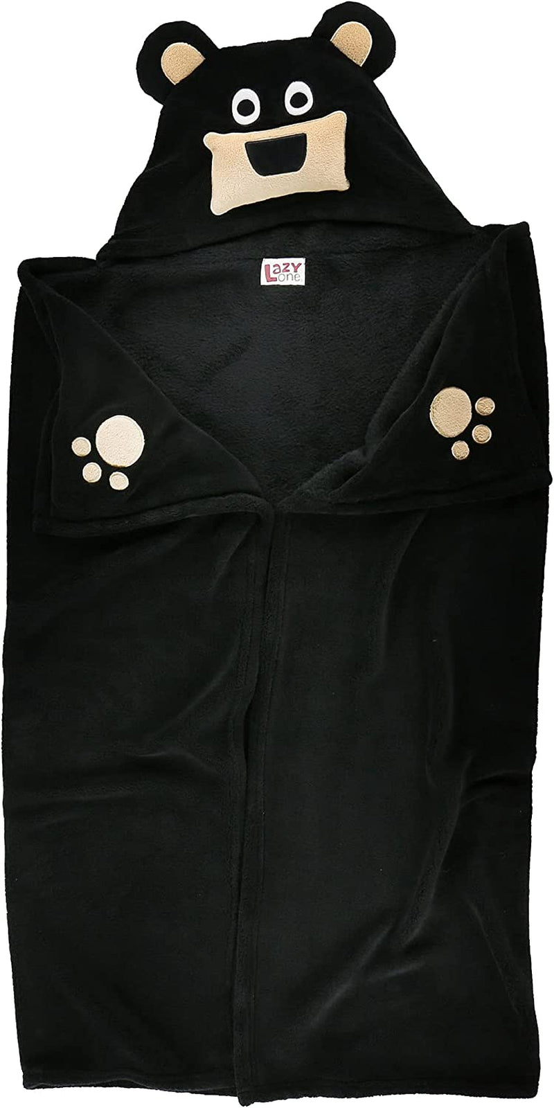 Wearable Hooded Blanket for Kids, Animal Hooded Blanket (Bear)