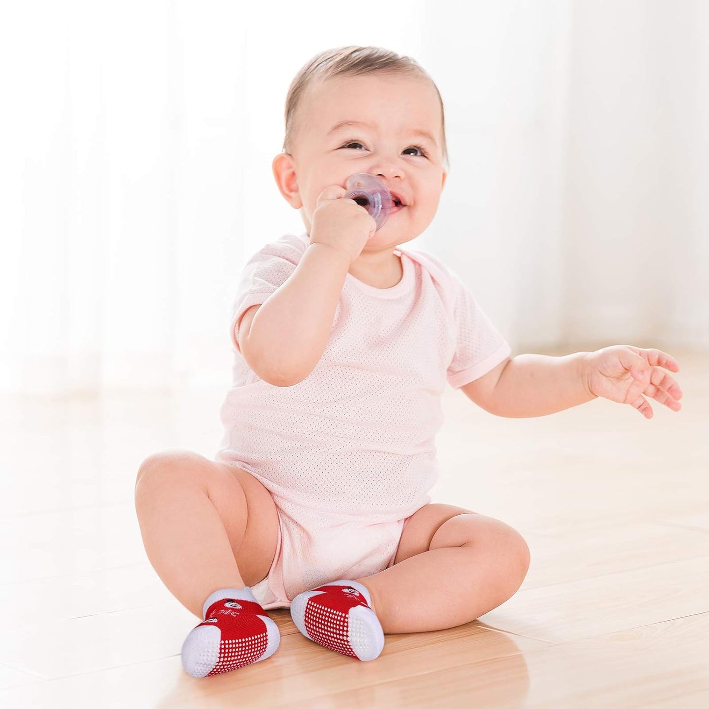 12 Pairs Toddler Socks with Grippers Non Slip Baby Boys Girls Ankle Socks 3T-4T 4T-5T